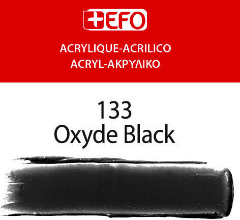 +Efo Acrylic Acrylic Paint Set 133 Oxyde Black 133 Oxyde Black 120ml 1pcs