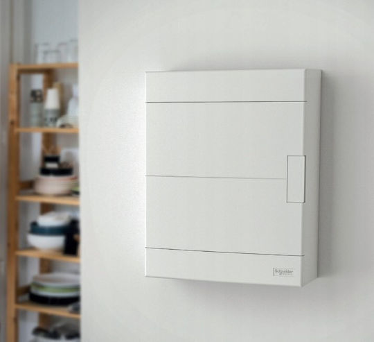 Schneider Electric Електрическа кутия Монтиран на стена, 1 Ред, 8 Елемента