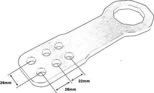 MTuning Avex Car Tow Hook Black