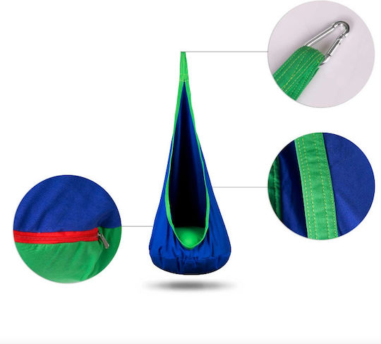 Hanging Swing Nest 55x55x55cm Blue