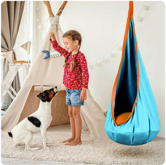 Κούνια Nest Hängend 55x55x55cm Türkis