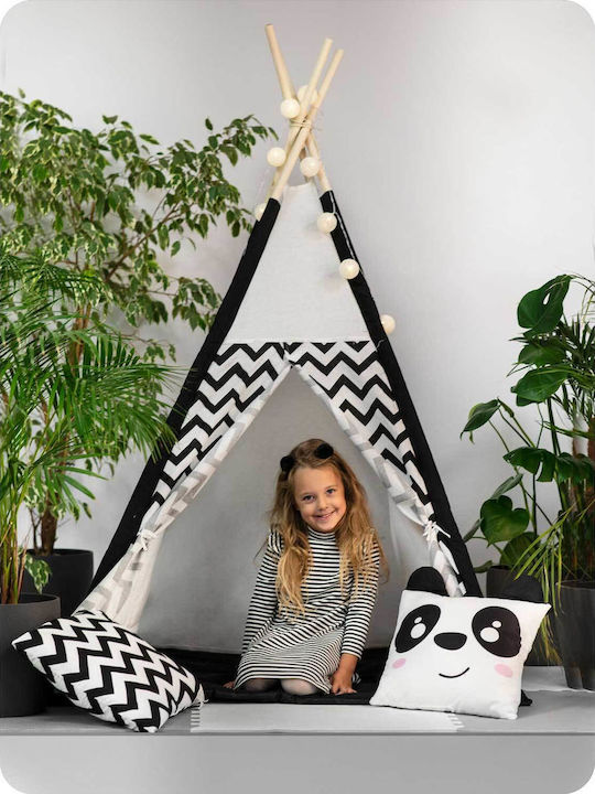 Play Tent Lights Idealstore Tipi Tipi Model Natural Cotton Cushions Insulating Mat Stable Structure Sliding Walls Storage Cover