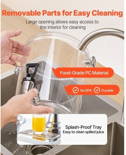 Vevor Double Beverage Dispenser 2x8L