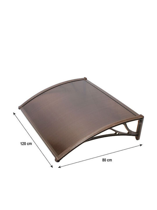 Home & Camp Polycarbonat Kapuzinerdach Tür/Fenster P120xB80cm