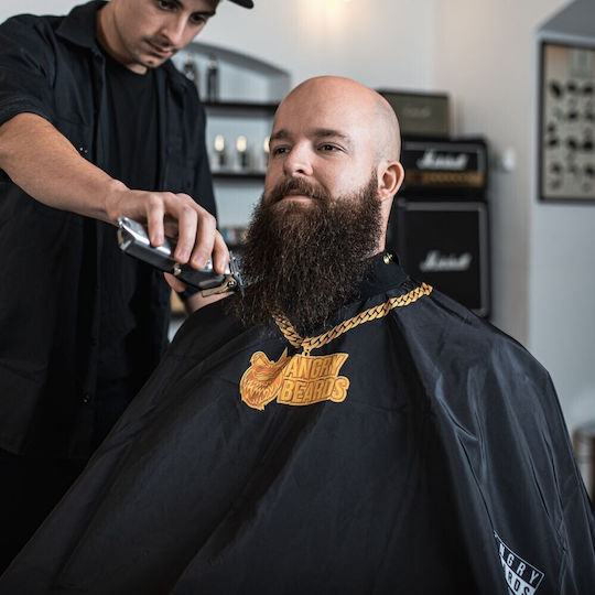 Angry Beards Haarschneideumhang Golden