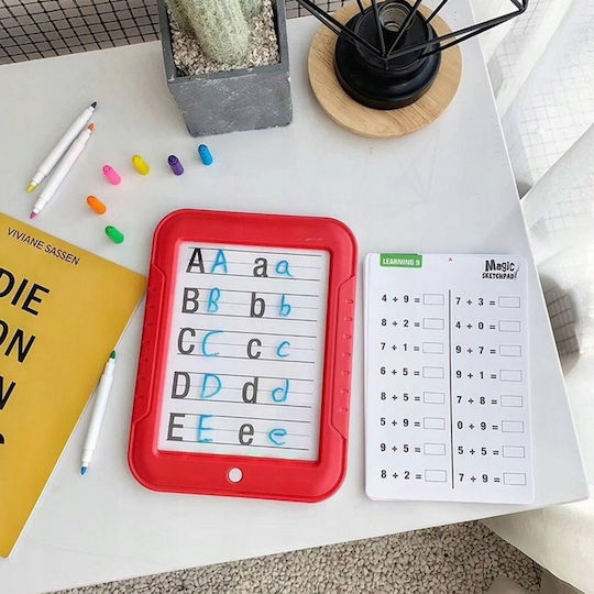 Magic Pad LCD Grafiktablett Idealstore Abmessungen 25,5 x 19,5 cm Multitasking Mehrfarbige Blinklichter Farbige Stifte 30 Vorlagen Tablet-Ständer Bildschirmreiniger