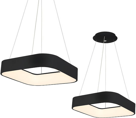 Eko Light Висящо осветително тяло Черен 50x50см. Eko Light Висящо осветително тяло Черен 50x50см.