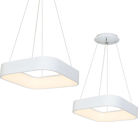 Eko Light LED Κρεμαστό Φωτιστικό Λευκό 50x50εκ.