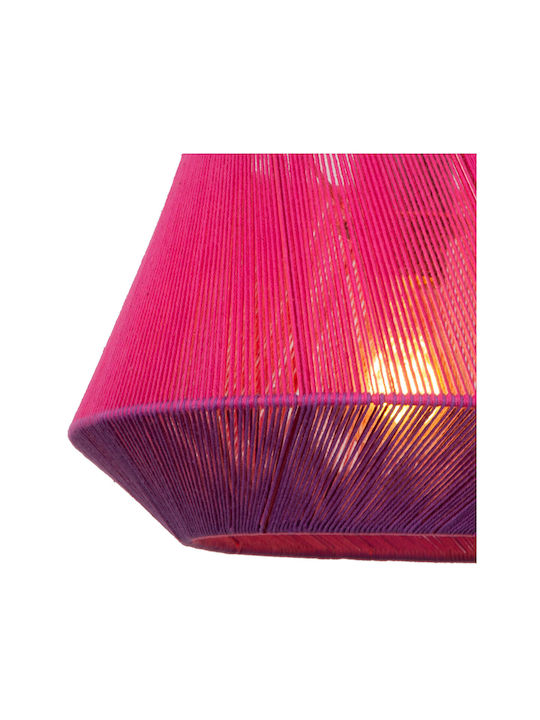 Lucide Lightning Pendant Light Pink with Socket E27