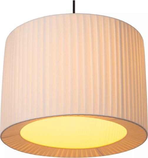 Lucide Lightning Κρεμαστό Φωτιστικό Λευκό με Ντουί E27 40x40εκ.