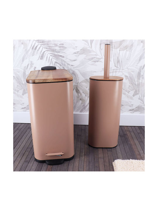 Atmosphera Abfalleimer Abfall Metallisch Braun 28x14x28cm 1Stück