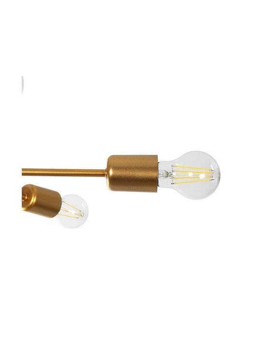 GloboStar Spidi Pendant Light Rose Gold Grid for 6 Bulbs E27 61x61x37cm