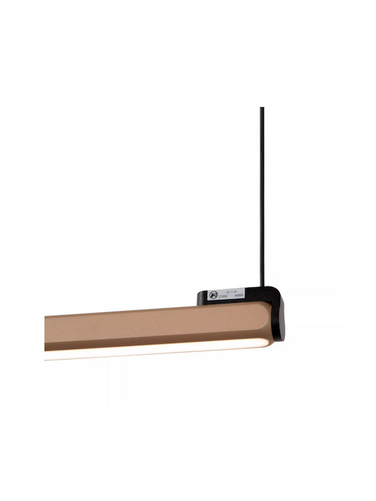 Lucide Lightning Braga Κρεμαστό Φωτιστικό Καφέ LED με Ρυθμιζόμενο Λευκό Φως