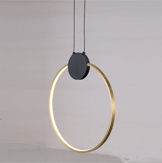 Eurolamp Aero Deckenleuchte Schwarz LED mit Warmes Weiß Licht 40x43.5x170cm