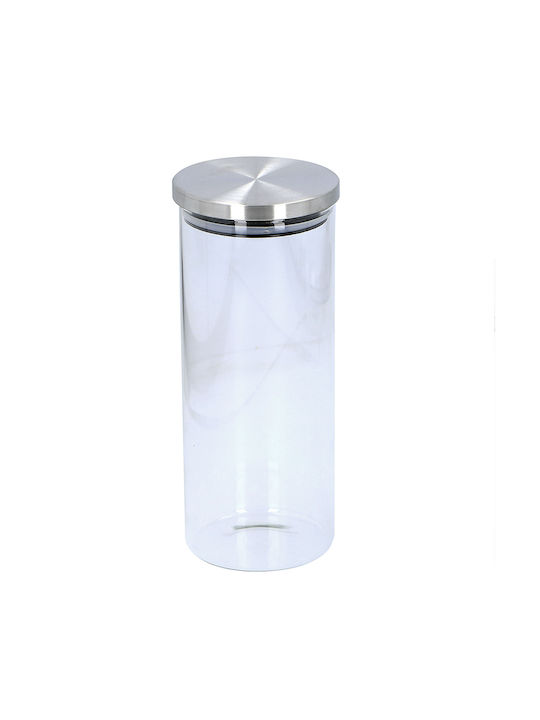 Alpina Appliances Set 3 Pieces General Use Glass Jars with Lid Transparent 3 Pieces