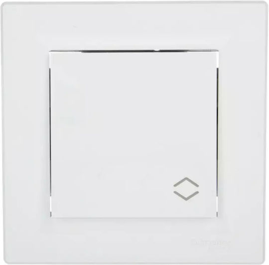 Schneider Electric Recessed Wall Switch Lighting with Frame White