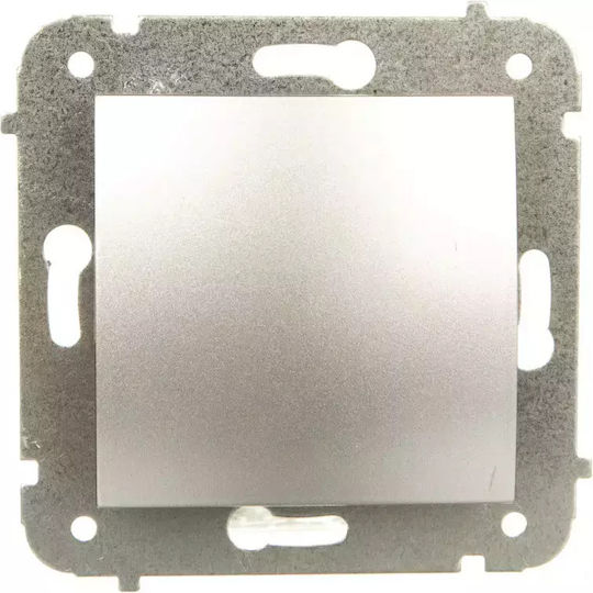 Elektro Plast Recessed Wall Switch Lighting One-Way without Frame Gray