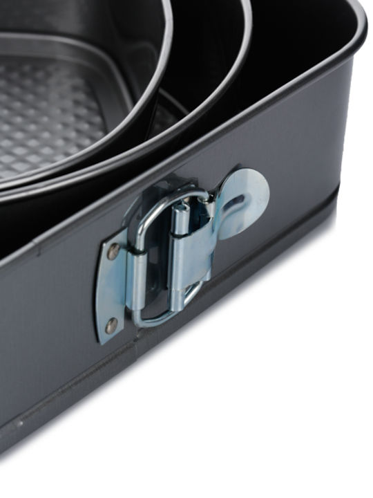 General Trade Formă de Patiserie pentru Chec Rotund din Aluminiu cu Bază Detașabilă 3buc