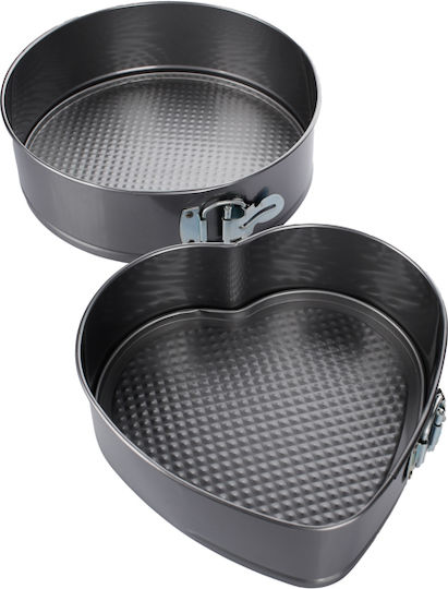 General Trade Non-stick Aluminum Cake Baking Pan with Removable Bottom 3pcs