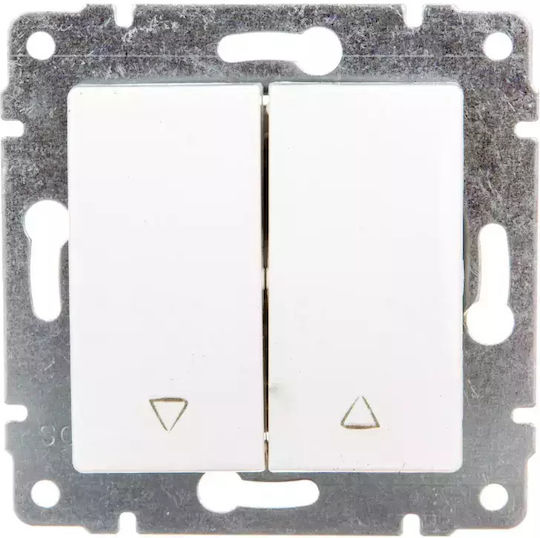 KOS Recessed Wall Switch Lighting without Frame White