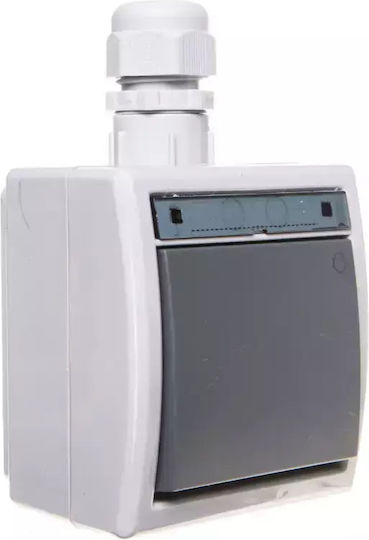 Elektro Plast Waterproof Wall Switch with Grey Frame
