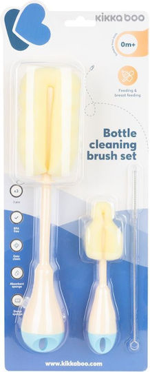 Kikka Boo Cleaning Brush for Baby Bottles Blue 3pcs