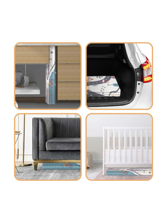 First Steps Folding Mat Dual-Sided Foam Idealstore Size 200 X 180 X 1 Heat Resistant Anti-Slip System Warm Prints Easy to Maintain