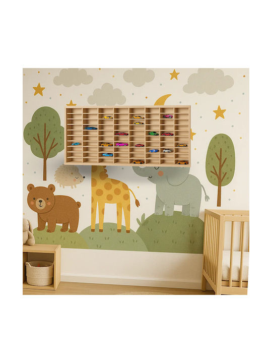 Wooden Vehicle Shelf Truck Shape 80 Cars 79x40 Cm Aria Trade