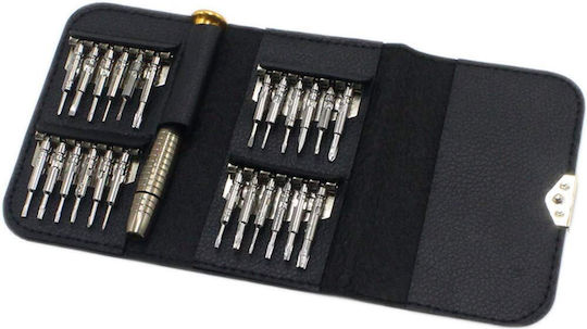 Idealstore 25 In 1 Precision Screwdriver Set Torx Phillips Slotted Pentalobe Triangle Triwing Point Screwdrivers Smartphone Tablet Pc Laptop Camera Repairs Magnetic Tips