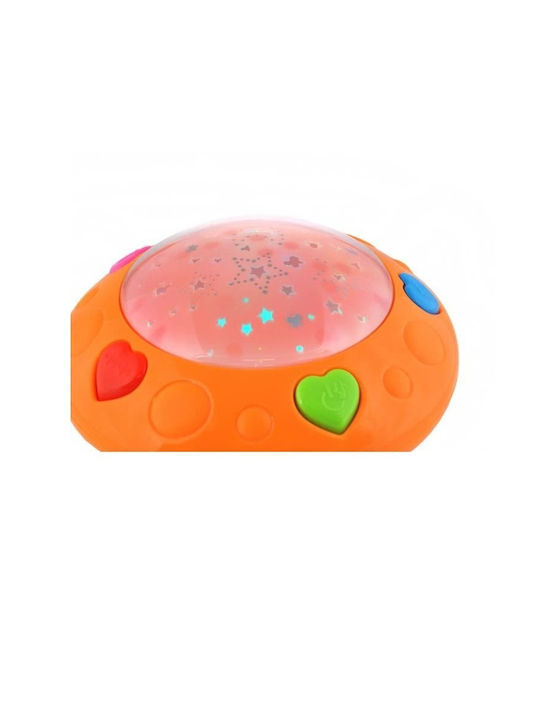 Idealstore Proiector de Lumină de Noapte Baby Dreams Dimensiuni 16,5 X 15cm Funcție de Detectare a Vocii Control al Volumului Include 12 Melodii Stimulează Dezvoltarea Abilităților Îmbunătățește Calitatea Somnului