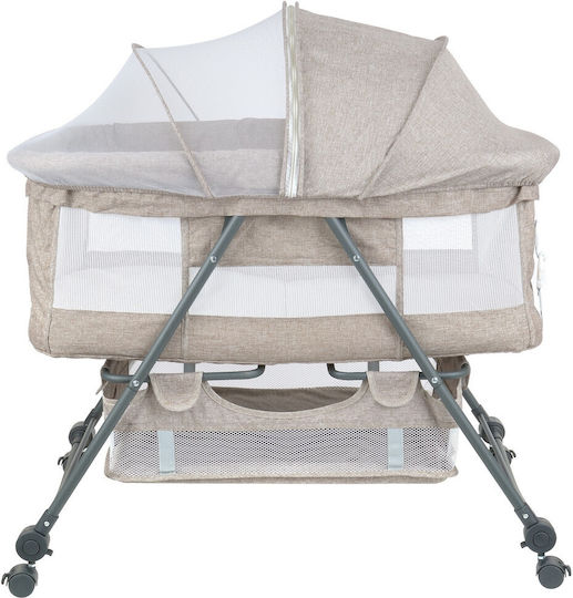 Cradle Playpen with Mattress and Wheels Beige
