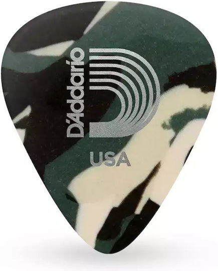 Daddario Daddario Guitar Picks Classic Celluloid Camouflage Thickness 0.70mm Packaging 10pcs Medium