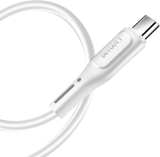 Wiwu Data Regular USB to micro USB / Lightning Cable Λευκό 1m