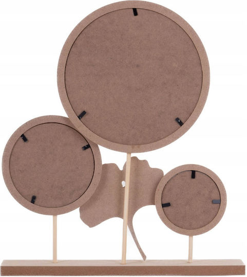 Round Photo Frame 3 Pictures Ø 7.5 Cm Ø 10.5 Cm Ø 17 Cm