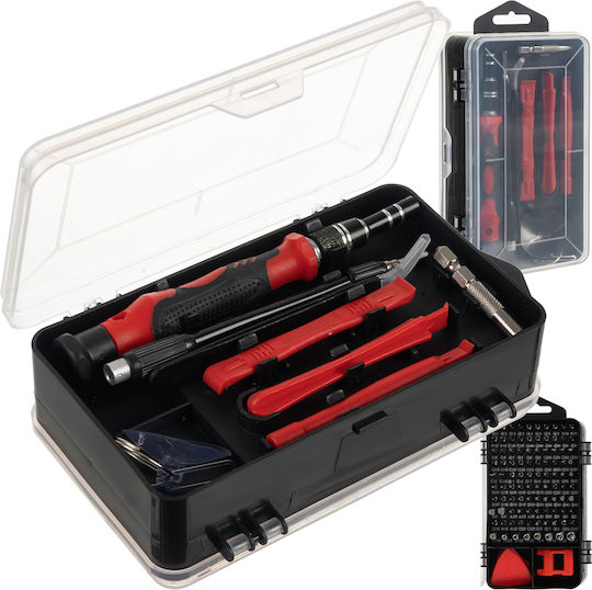 Precision Screwdriver Set Idealstore 110 In 1 Chromium Vanadium Material Magnetizer Suction Cup Tweezers Double-sided Case Repairing Electronic Devices Optics Watchmaking