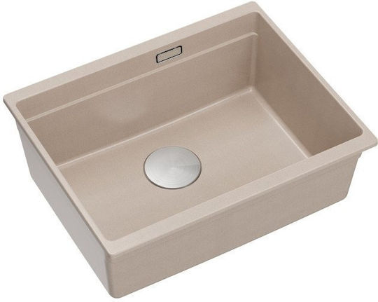 GraniteQ Υποκαθήμενος Inox Μ56xΠ45cm Μπεζ