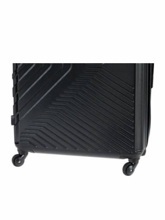 Polo Oslo Medium Hard Black Suitcase With 4 Wheels Height 65cm
