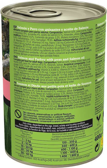 Arquivet Wet Food Dogs in Cans with Turkey Grain-Free 400gr