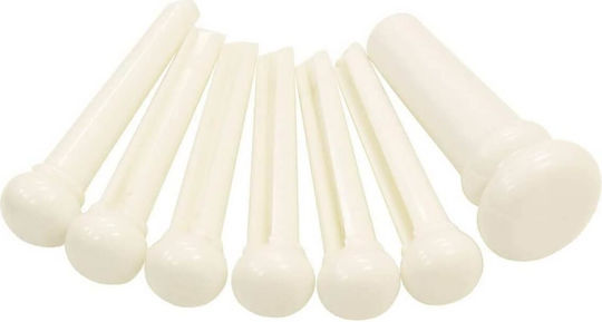 D'Andrea Acoustic Guitar Bridge Pins Saiteninstrumentzubehör in Weiß Farbe