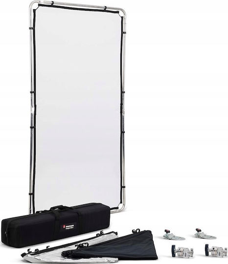 Manfrotto Pro Scrim All-in-one-Kit M Photography Background 110x200cm Black / Silver