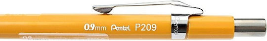 Pentel P209 Mechanical Pencil for Drawing Metallic 1pcs Orange