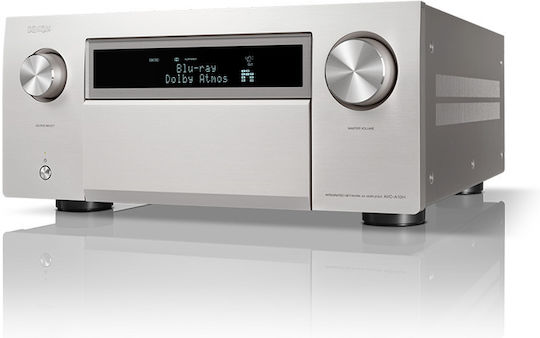 Denon AVC-A10H Home Cinema Amplifier 4K/8K 13.4 Channels 150W/8Ω 199W/6Ω with HDR and Dolby Atmos Silver