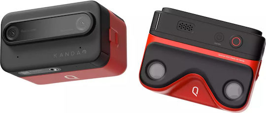 Kandao Видеокамера QooCam EGO 3D @ 60fps Сензор CMOS Запис на Карта с памет с Екран 2.54" с WiFi