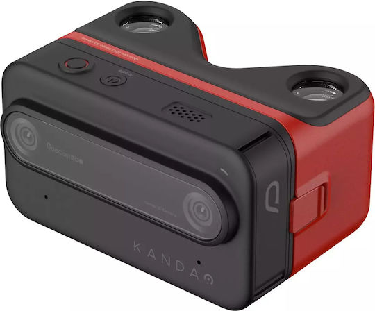 Kandao Видеокамера QooCam EGO 3D @ 60fps Сензор CMOS Запис на Карта с памет с Екран 2.54" с WiFi