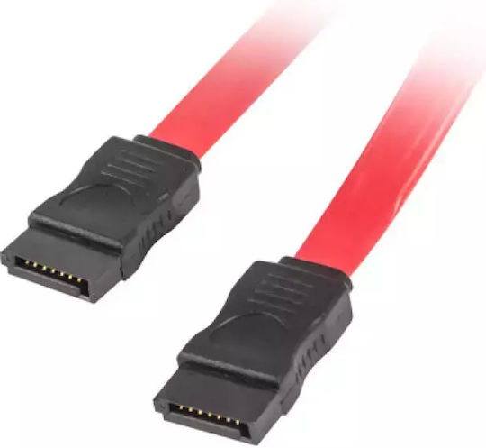 Lanberg 7-Pin SATA III to 7-Pin SATA III Cable 50cm Red (CA-SASA-10CU-0050-R)