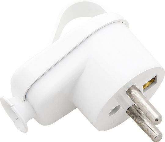 Opal Schuko Stecker Ecke Weiß