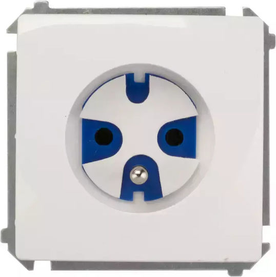 Kontakt-simon Single Socket Data U 16a Ip20 Power Key White Bmgd1.01/11