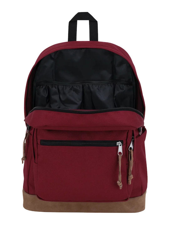 Jansport Σχολική Τσάντα Πλάτης Κόκκινη με Θήκη για Παγούρι 31lt