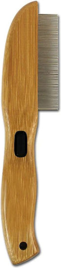 Bamboo Groom Fine Comb with 77 Rotating Teeth