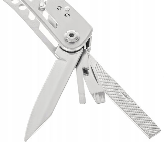 Idealstore Clește Multifuncțional 13în1 + 11 Biți Fabricat din Oțel Inoxidabil de Înaltă Calitate pentru Drumeții Camping Pescuit Grădinărit Cutie de Depozitare Greutate 260 G